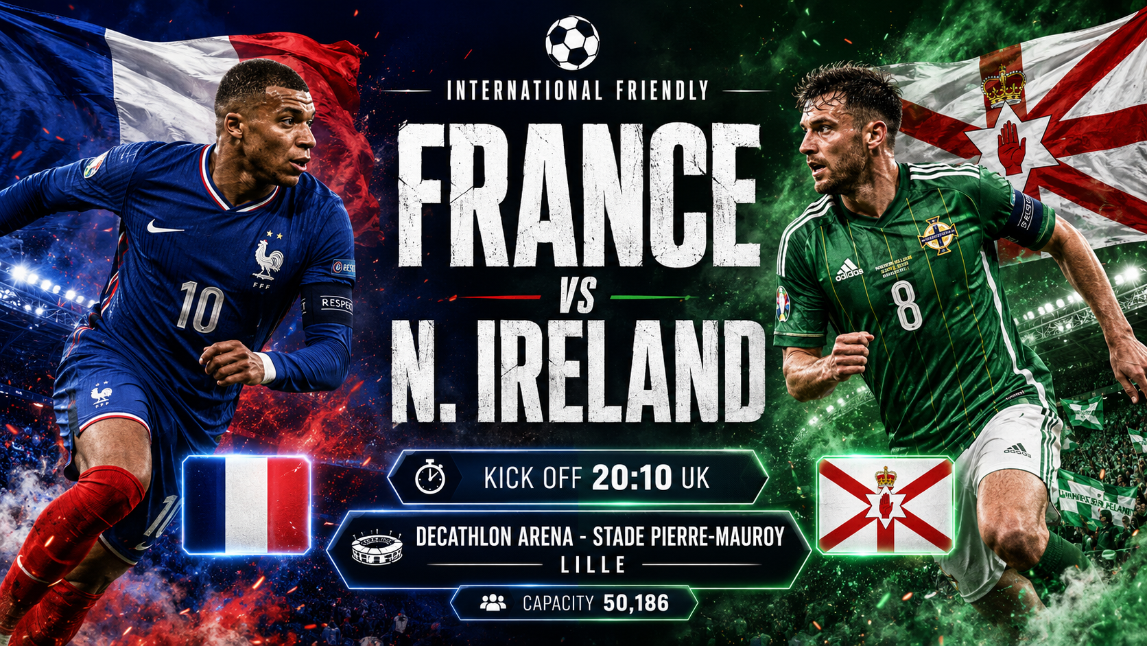 Franța - Irlanda de Nord : Ultimul test al liderului din clasamentul FIFA înainte de startul Campionatului Mondial