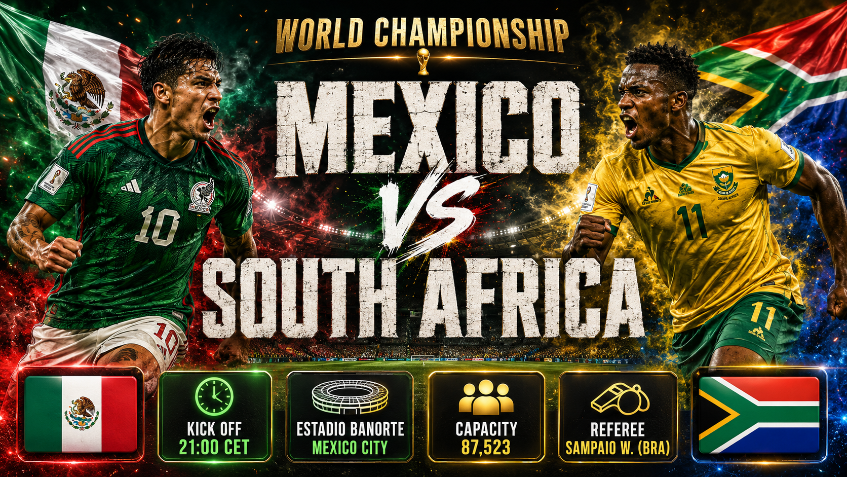 Mexic - Africa de Sud : Stadionul Azteca găzduiește deschiderea istorică a unui nou Campionat Mondial